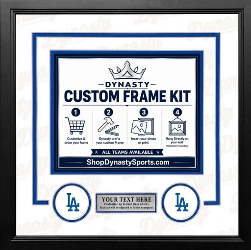 Los Angeles Dodgers Custom MLB Baseball 8x10 Picture Frame Kit (Multiple Colors) - for just $36.99! 