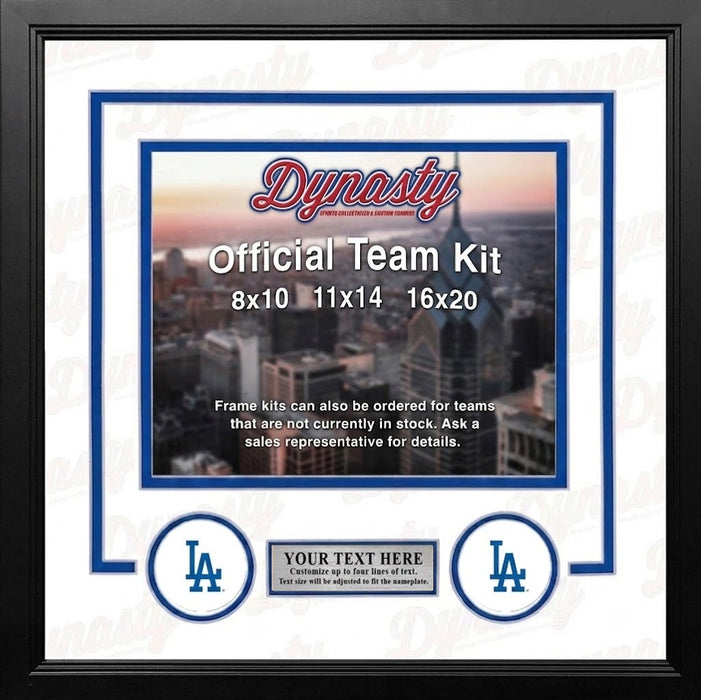 Los Angeles Dodgers Custom MLB Baseball 8x10 Picture Frame Kit (Multiple Colors) - for just $36.99! 