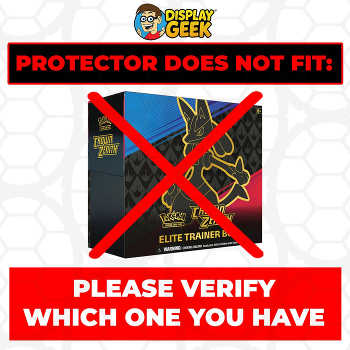Plastic Protector for Pokemon TCG Crown Zenith Pokemon Center Elite Trainer Box Plus - for just $16.99! 