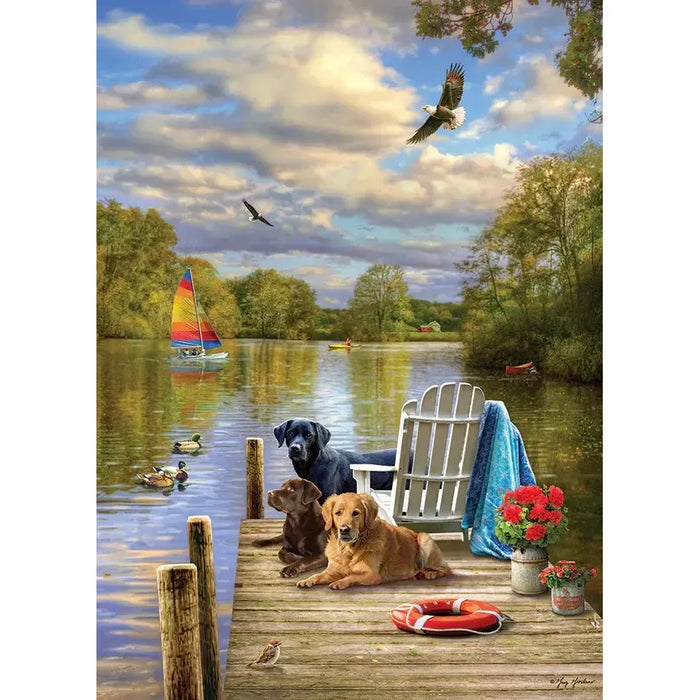 Dog Day Afternoon 1000 Piece Jigsaw Puzzle Cobble Hill - for just $19.99! 