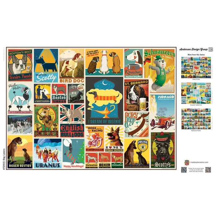 Dog Lovers by Anderson Design 1000 Piece Jigsaw Puzzle MasterPieces - for just $17.99! 