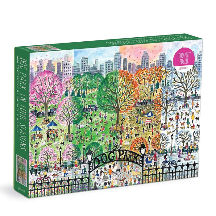 Dog Park in Four Seasons 1000 Piece Jigsaw Puzzle Galison - for just $19.99! 
