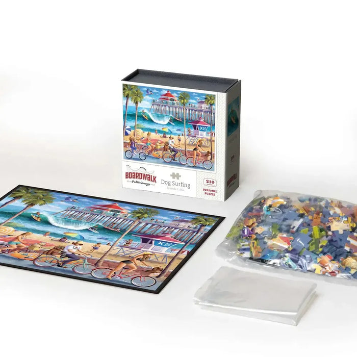Dog Surfing 210 Piece Jigsaw Puzzle Boardwalk - for just $11.99! 