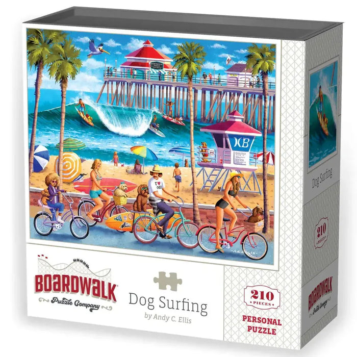 Dog Surfing 210 Piece Jigsaw Puzzle Boardwalk - for just $11.99! 