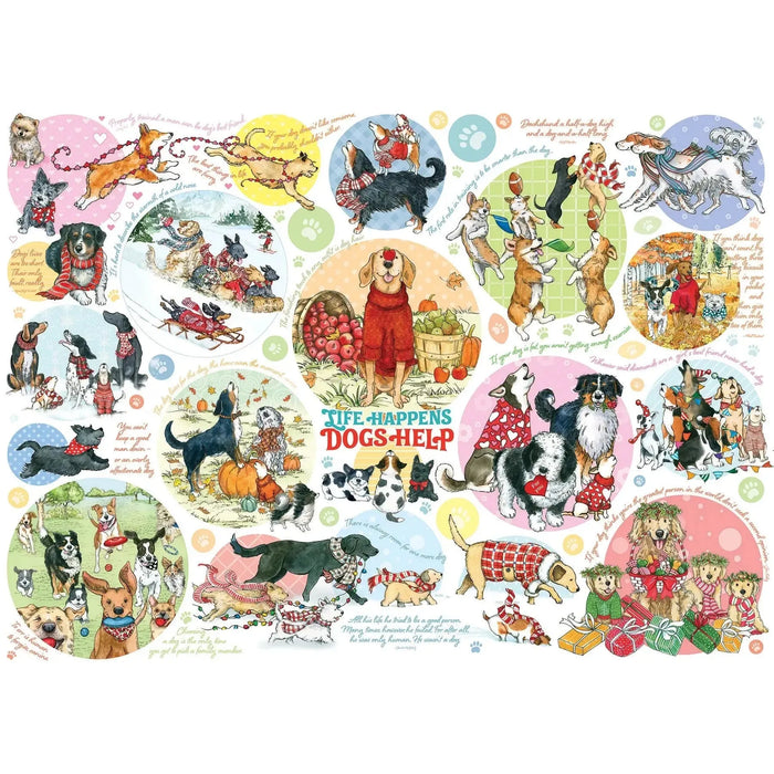 Dog Thoughts 1000 Piece Jigsaw Puzzle Cobble Hill - for just $19.99! 