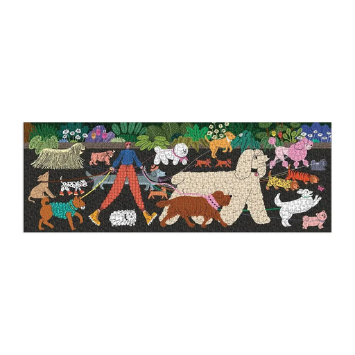 Dog Walk 1000 Piece Panoramic Jigsaw Puzzle Galison - for just $19.99! 
