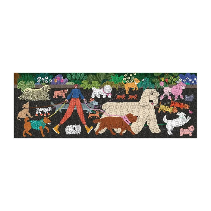 Dog Walk 1000 Piece Panoramic Jigsaw Puzzle Galison - for just $19.99! 