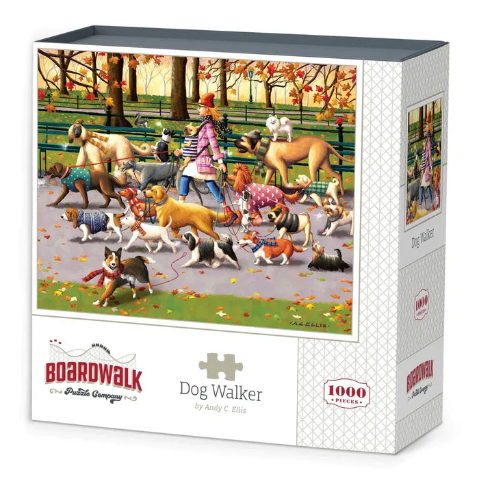 Dog Walker 1000 Piece Jigsaw Puzzle Boardwalk - for just $23.99! 
