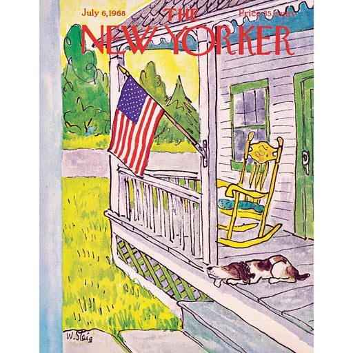 Dog on Porch The New Yorker 100 Piece Mini Jigsaw Puzzle NYPC - for just $14.99! 