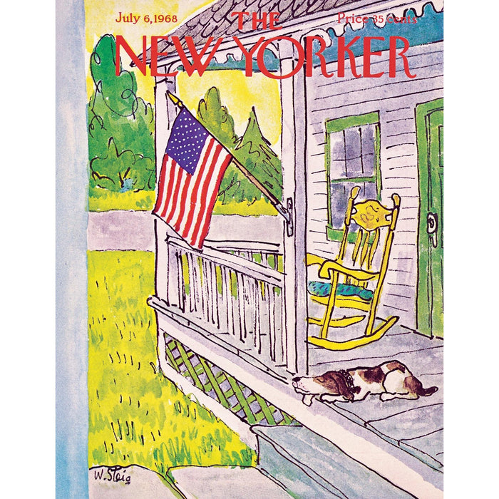 Dog on Porch The New Yorker 100 Piece Mini Jigsaw Puzzle NYPC - for just $14.99! 
