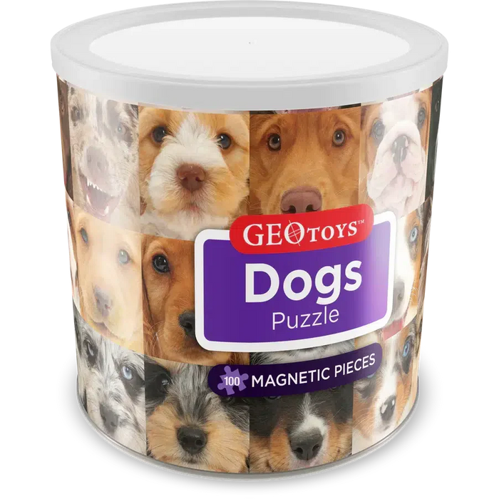 Dogs 100 Piece Magnetic Jigsaw Puzzle Geotoys - for just $11.99! 