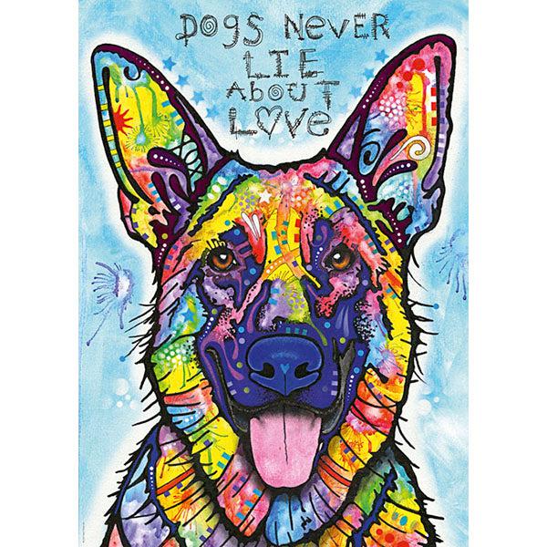 Dogs Never Lie Jolly Pets 1000 Piece Jigsaw Puzzle Heye - for just $29.99! 