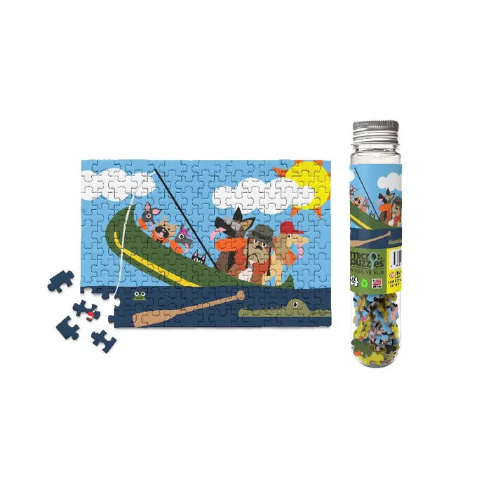 Dogs in Canoe 150 Piece Mini Jigsaw Puzzle Micro Puzzles - for just $10.99! 