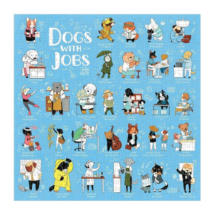 Dogs with Jobs 500 Piece Jigsaw Puzzle Galison - for just $17.99! 