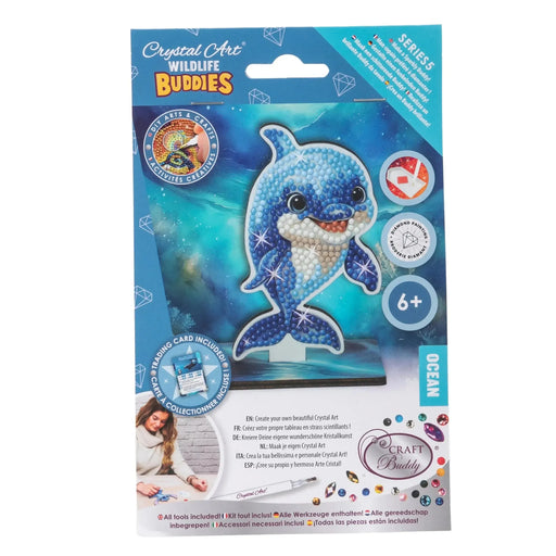 Dolphin "Ocean" Crystal Art Buddies Kit Craft Budd - for just $5.99! 