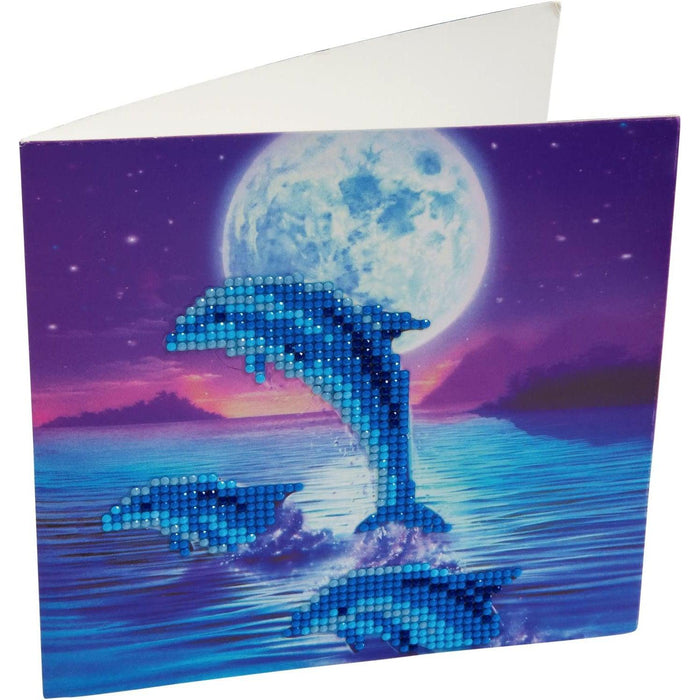 Dolphin Pod Crystal Art Card Kit Craft Buddy - for just $7.99! 