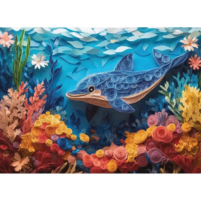 Dolphin Reef 1000 Piece Jigsaw Puzzle Final Piece - for just $19.99! 