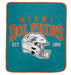 Miami Dolphins 50" x 60" Vintage Arch Block Blanket - for just $24.99! 