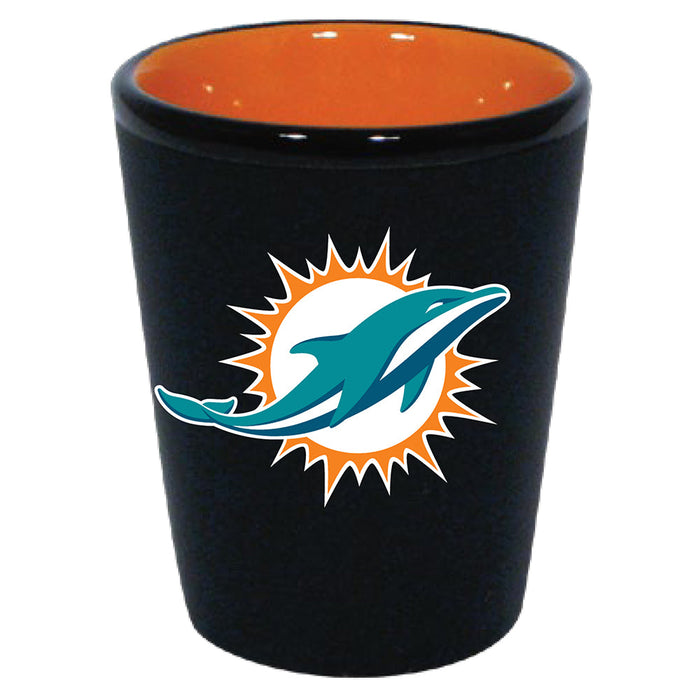 Miami Dolphins Matte Black/Inner Color Shot Glass - for just $9.99! 