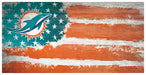 Miami Dolphins Team Flag Wooden Sign - for just $12.99! 