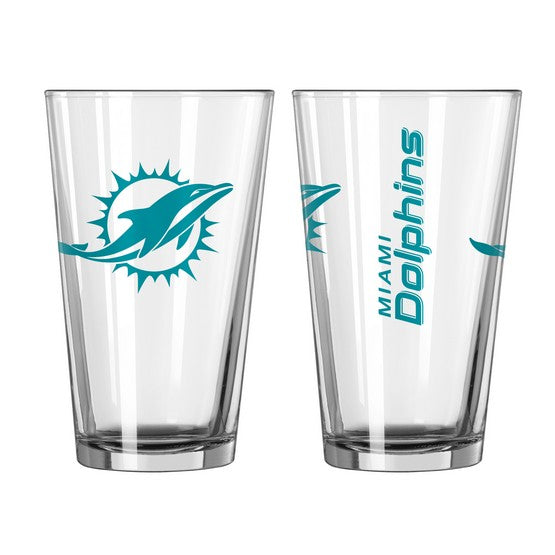Miami Dolphins Game Day Pint Glass - for just $14.99! 