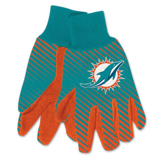Miami Dolphins Adult Two-Tone Gloves - for just $14.99! 