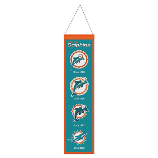 Miami Dolphins 8" x 32" Wool Banner - for just $44.99! 