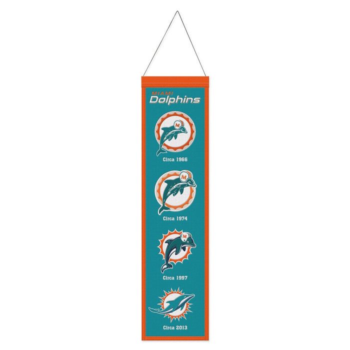 Miami Dolphins 8" x 32" Wool Banner - for just $44.99! 