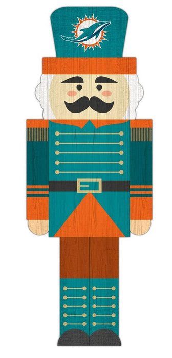 Miami Dolphins Wood Nutcracker Ornament - for just $9.99! 