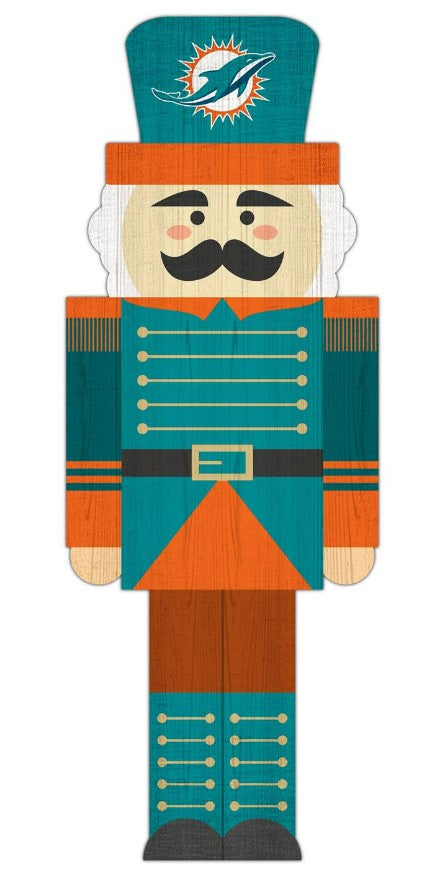 Miami Dolphins Wood Nutcracker Ornament - for just $9.99! 