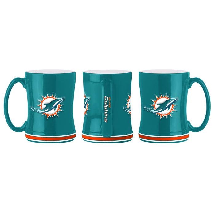 Miami Dolphins Logo Relief Coffee Mug - Green - for just $19.99! 