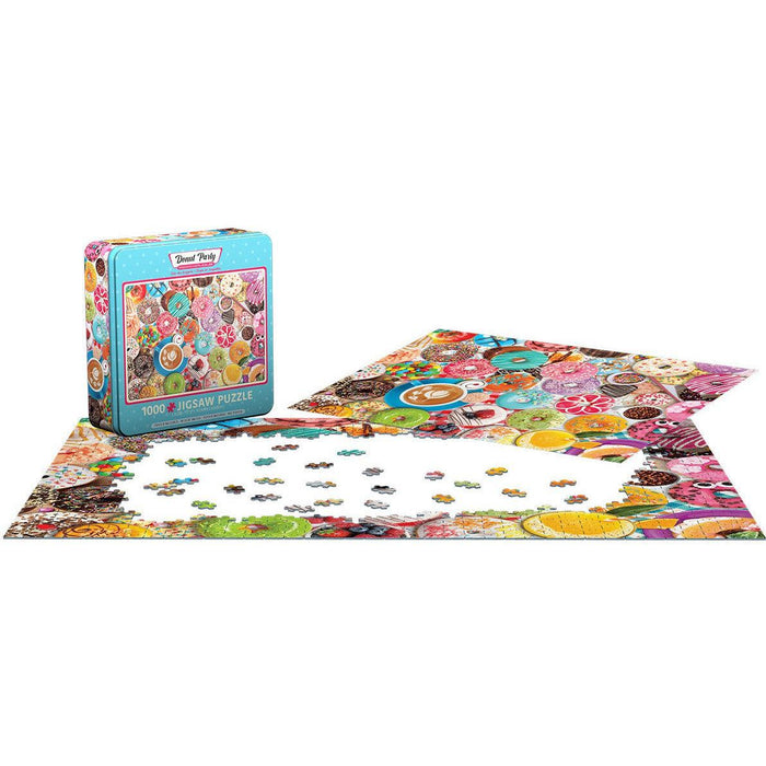 Donut Party 1000 Piece Jigsaw Puzzle in Tin Eurographics - for just $23.99! 