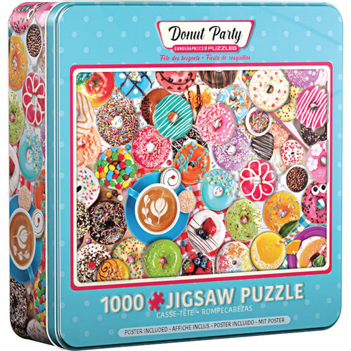 Donut Party 1000 Piece Jigsaw Puzzle in Tin Eurographics - for just $23.99! 