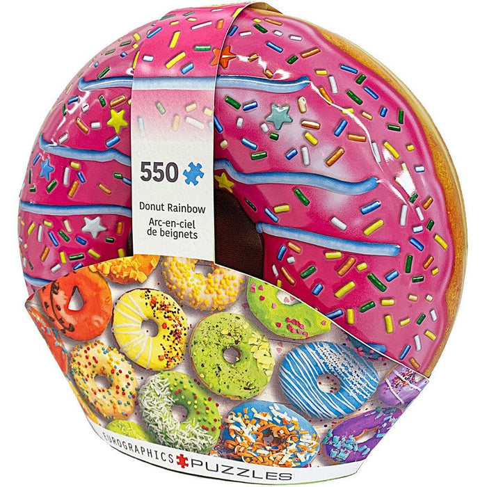 Donut Rainbow 550 Piece Jigsaw Puzzle in Tin Eurographics - for just $24.99! 