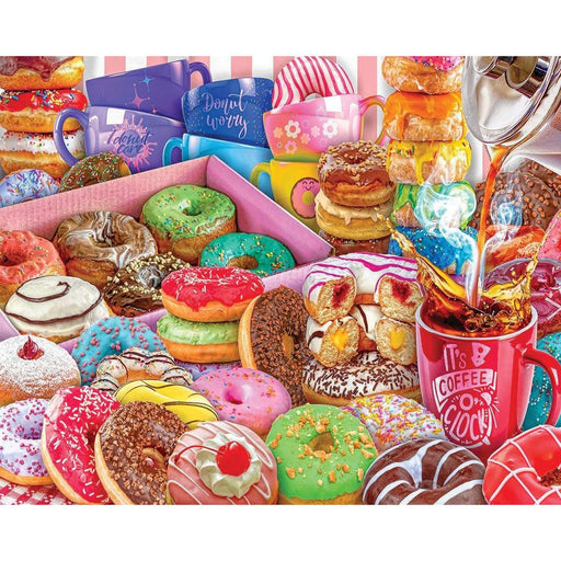 Donuts & Coffee 1000 Piece Jigsaw Puzzle White Mountain - for just $19.99! 