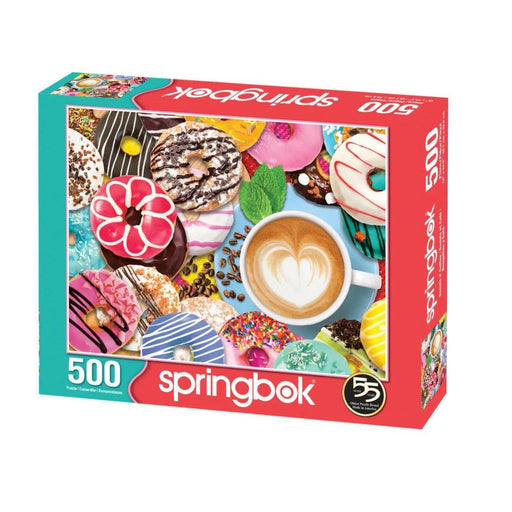 Donuts n' Coffee 500 Piece Jigsaw Puzzle Springbok - for just $17.99! 