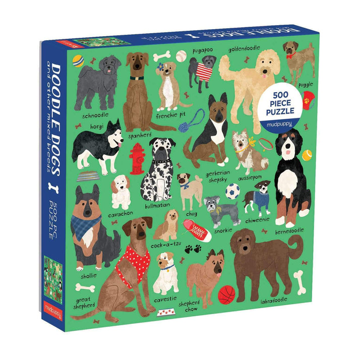 Doodle Dogs & Other Mixed Breeds 500 Piece Jigsaw Puzzle Mudpuppy - for just $17.99! 