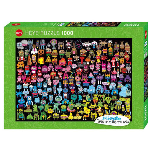 Doodle Rainbow Burgerman 1000 Piece Jigsaw Puzzle Heye - for just $29.99! 