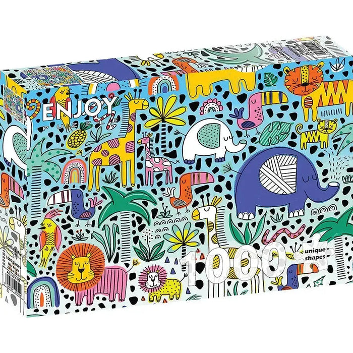 Doodle Safari 1000 Piece Jigsaw Puzzle Enjoy - for just $24.99! 