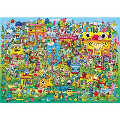 Doodle Village Burgerman 1000 Piece Jigsaw Puzzle Heye - for just $29.99! 