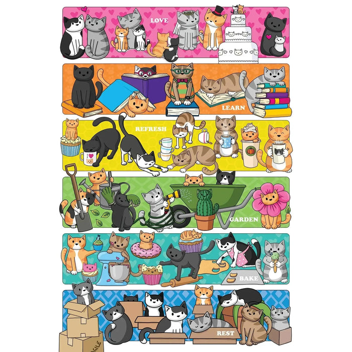 Doodlecat Days 100 Large Piece Jigsaw Puzzle Cobble Hill - for just $14.99! 