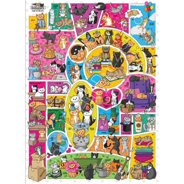 Doodlecats 1000 Piece Jigsaw Puzzle Cobble Hill - for just $19.99! 
