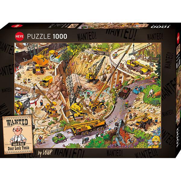 Door Lock Tonio Wanted Seek & Find 1000 Piece Jigsaw Puzzle Heye - for just $29.99! 