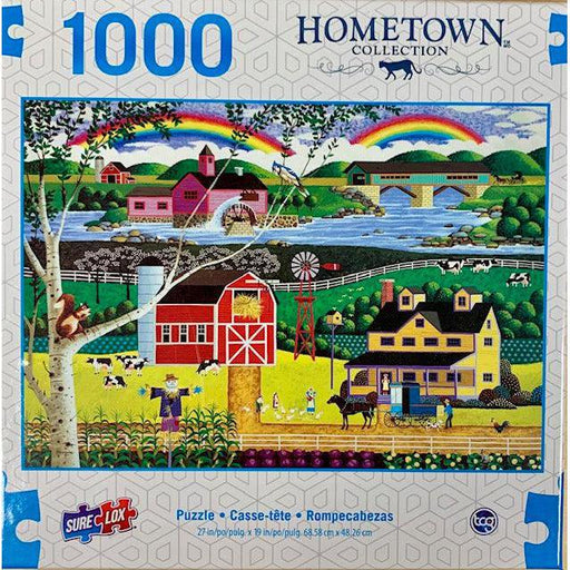 Double Rainbow Hometown Collection 1000 Piece Jigsaw Puzzle Sure Lox - for just $14.99! 