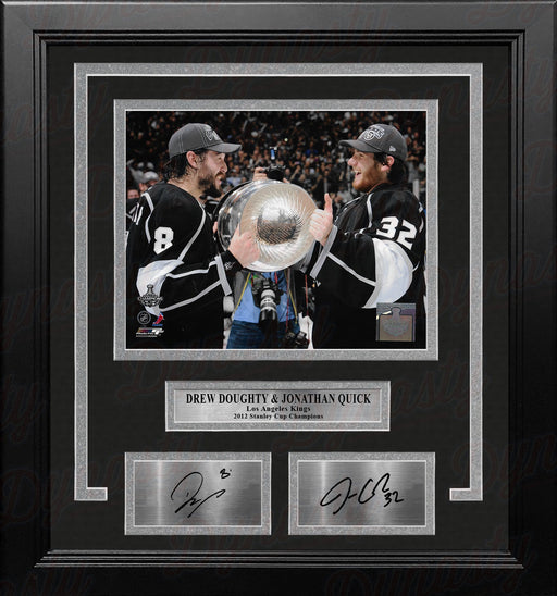 Drew Doughty & Jonathan Quick 2012 Stanley Cup LA Kings 8x10 Framed Photo with Engraved Autographs - for just $79.99! 