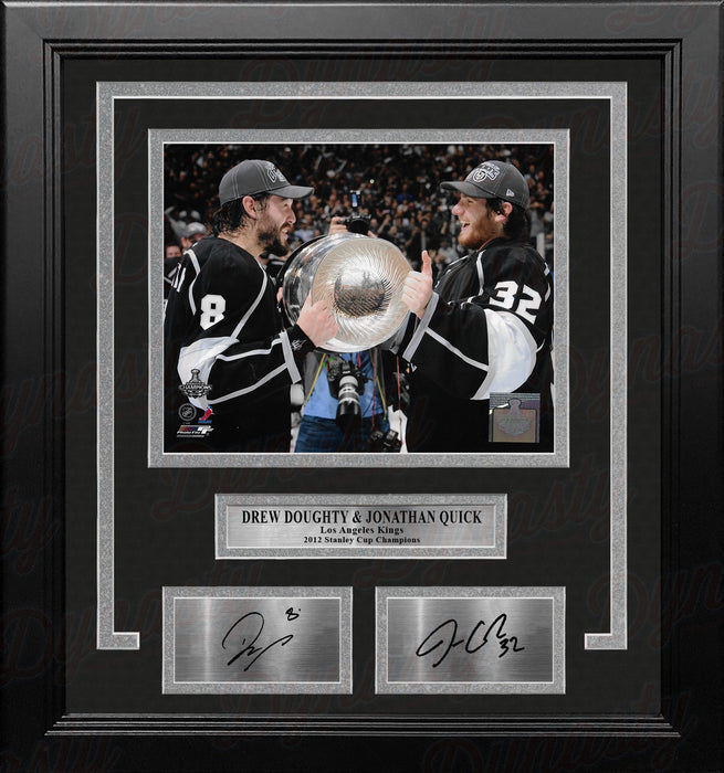 Drew Doughty & Jonathan Quick 2012 Stanley Cup LA Kings 8x10 Framed Photo with Engraved Autographs - for just $79.99! 