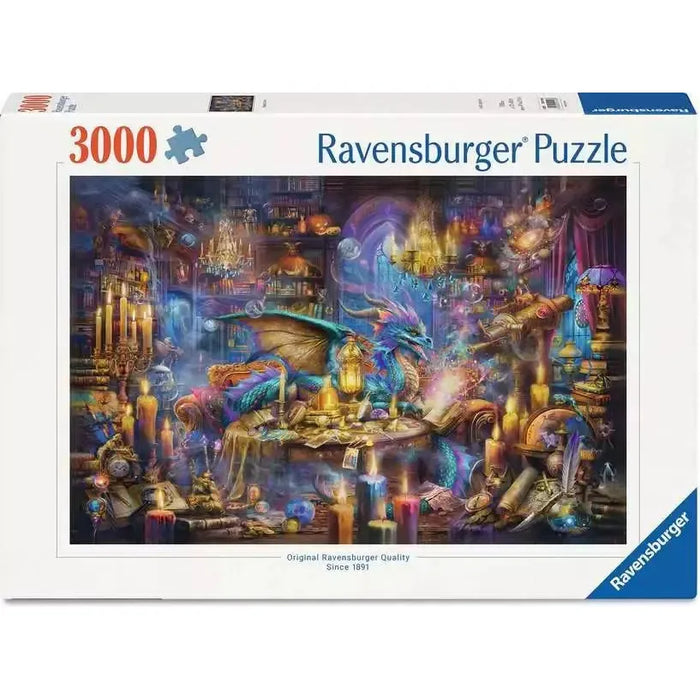 Dragon's Library 3000 Piece Jigsaw Puzzle Ravensburger - for just $49.99! 