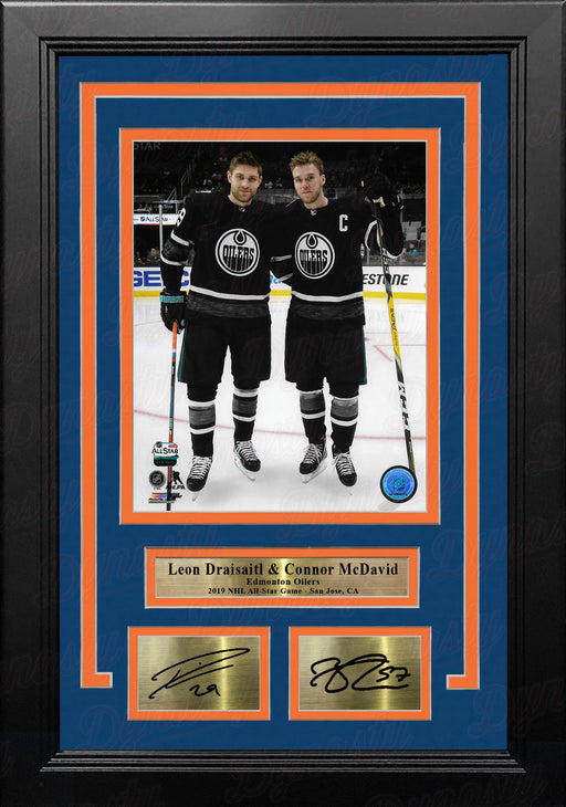 Leon Draisaitl & Connor McDavid Edmonton Oilers 8x10 Framed Hockey Photo with Engraved Autographs - for just $79.99! 