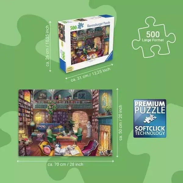 Dream  Library 500 Large Piece Jigsaw Puzzle Ravensburger - for just $24.99! 