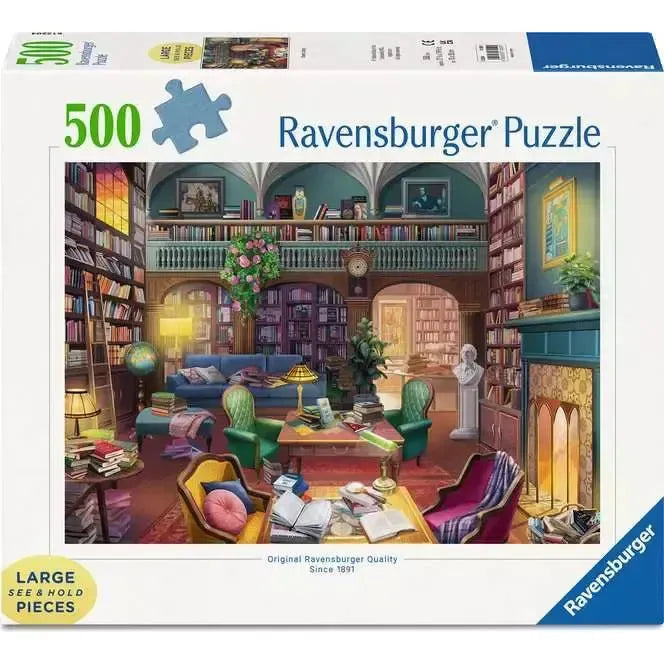 Dream  Library 500 Large Piece Jigsaw Puzzle Ravensburger - for just $24.99! 